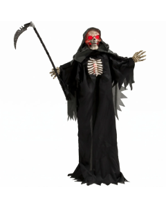 HOMCOM 170cm Animated Grim Reaper with Glowing Chest