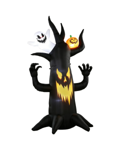 Outsunny 2.5m Inflatable Spooky Tree with Ghost and Pumpkin