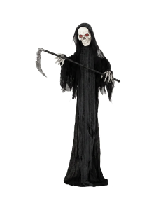 HOMCOM 183cm Animated Grim Reaper Halloween Decoration