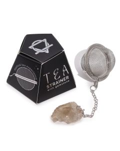 Raw Smoky Quartz Gemstone Tea Strainer — view 1
