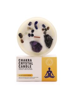 Solar Plexus Chakra Crystal Candle — Deep in the Forest — view 1