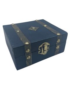 Teal Square Tea Chest — view 1
