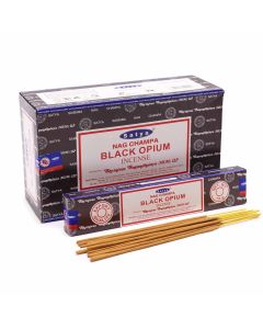 Satya Black Opium Incense Sticks — 15g Pack — view 1