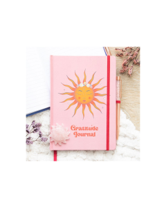 The Sun Gratitude Journal with Rose Quartz Pen — view 1