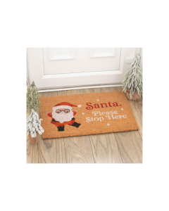Natural Santa Claus Doormat — view 1
