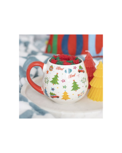 Nostalgic Christmas Print Mug and Socks Set — view 1
