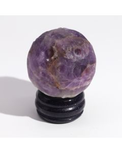Amethyst Gemstone Planet with Goldstone Stand — Jupiter — product view